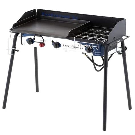 Camp Chef Expedition 3x 3 Burner Portable Propane Gas Grill In Black With Griddle Tb90lwg The