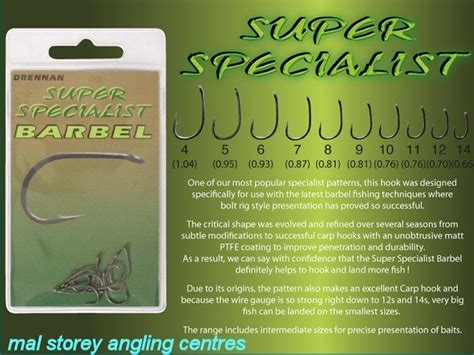 Drennan Super Specialist Barbel Hooks Ebay