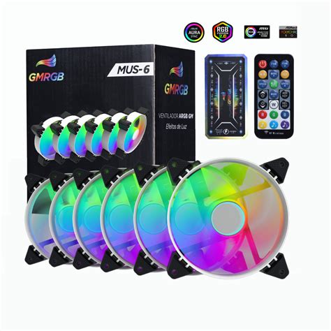 Gmrgb Kit Kit Kit Cooler Fan Mm Led Rgb Gabinete Ventoinha