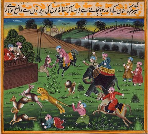 Mughal Dynasty Miniature Painting Handmade Moghul Empire Illustrations