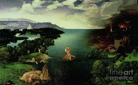 Charon Crossing The River Styx 1515 24 Painting By Joachim Patenier Or