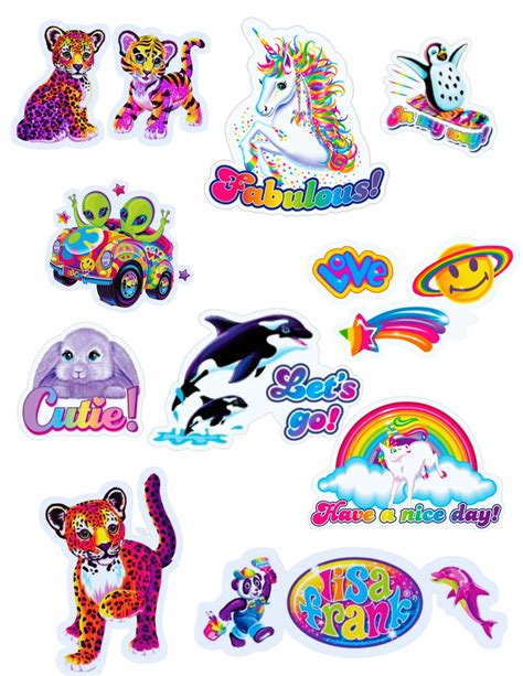 Lisa Frank Inspired Digital Planner Stickers Monthly Weekly And Daily Calendars Goodnotes