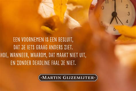 Een Voornemen Is Een Besluit Dichtgedachten Martin Gijzemijter