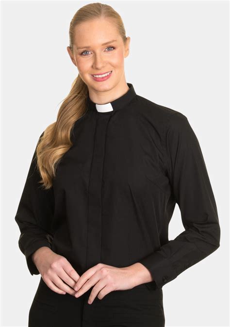 Womens Long Sleeve Tab Collar Clergy Shirts Eclergys™