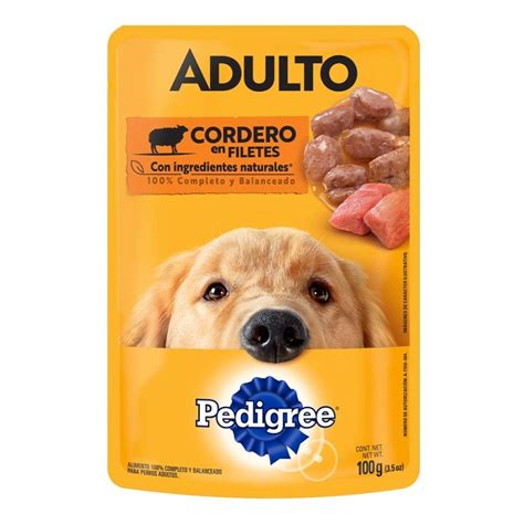 Alimento Para Perro Pedigree Adulto Cordero En Filetes 100 G Walmart