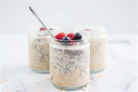 Vegan Chia Overnight Oats Minutes Healthygirl Kitchen