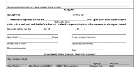 Scdot Claim Form ≡ Fill Out Printable Pdf Forms Online