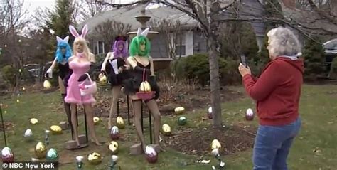 Easter Display Sparks Controversy Over Scantily Clad Mannequins In Bunny Ears And Lingerie