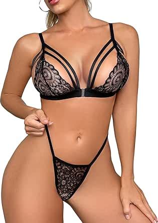 Niwicee Set Lingerie Donna Sexy Reggiseno Elegante Push Up Completi