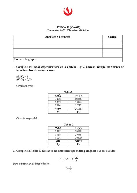 Reporte De Laboratorio Fisica F Sica Ii Ma Laboratorio