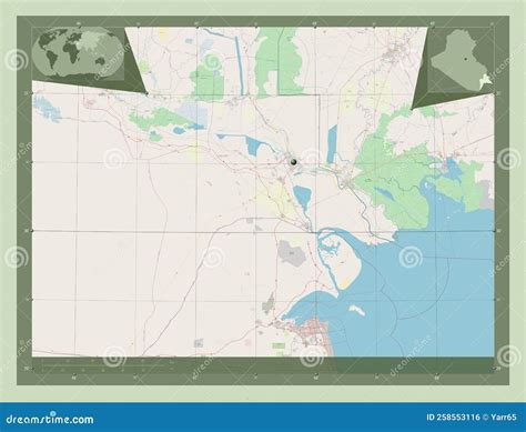 Al-Basrah, Iraq. OSM. Capital Stock Illustration - Illustration of ...