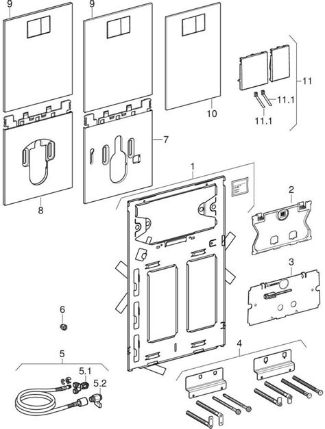 Pièces détachées pour Panneaux design Geberit AquaClean pour