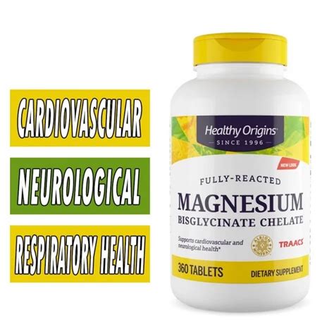 Magnesium Bisglycinate Chelate Healthy Origins