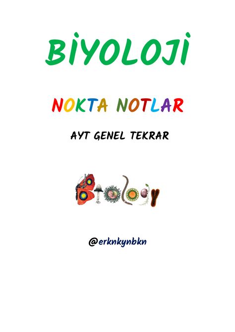 SOLUTION Ayt Biyoloji Ders Notlari Studypool