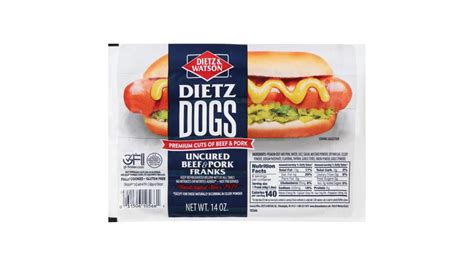 Dietz And Watson Uncured Beef And Pork Franks 14 Oz Delivery Near Me Doordash