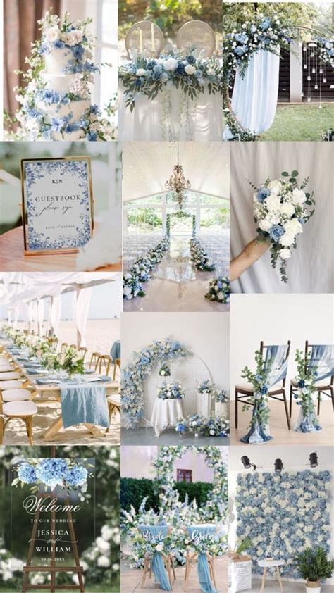 Light Blue Wedding Decore Blue And White Wedding Themes Blue Themed