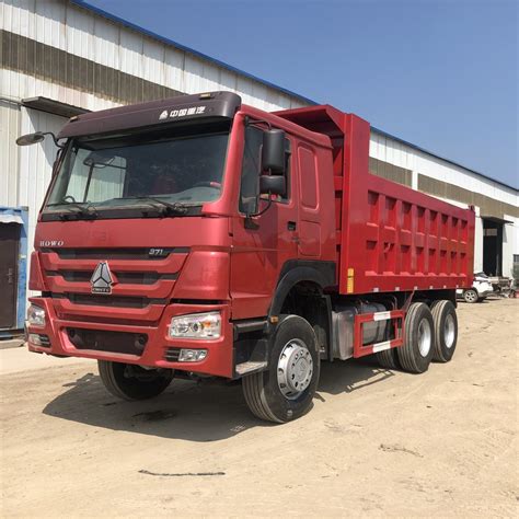 Sinotruk HOWO 375 371 HP Sany Dump Truck Second Hand 6X4 Dump Truck