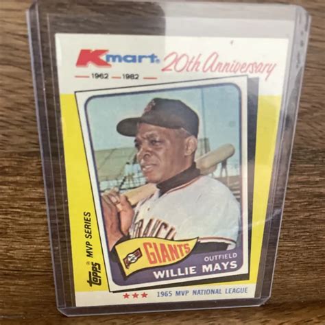 Topps Kmart Th Anniversary Willie Mays San Francisco Giants