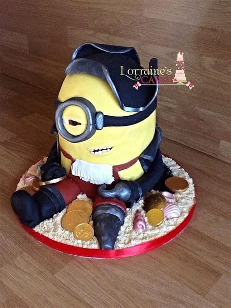 Pirate minion - Cake by lorraine mcgarry - CakesDecor