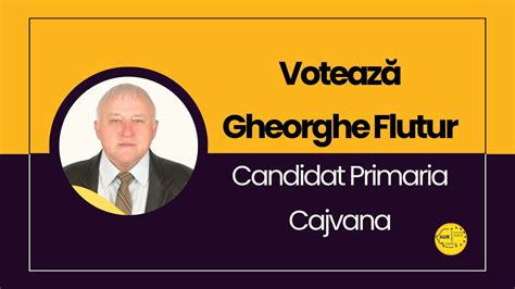 Flutur Gheorghe Candidat Primaria Cajvana Youtube