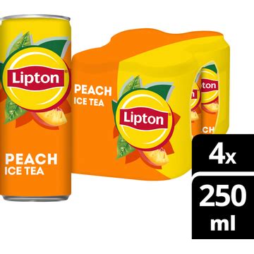 Lipton Ice Tea Peach Blik 4x250ML Bestellen Jumbo