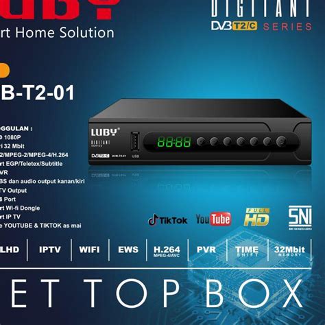 Jual Promo Puncak Luby Set Top Box Tv Digital Matrix Dvb T Dvb