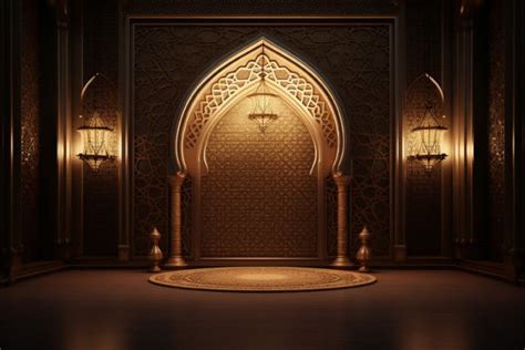 Mosque Inside View Graphic by Motin · Creative Fabrica