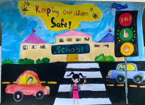 How To Draw Road Safety Poster Step By Step L Road Safety Off