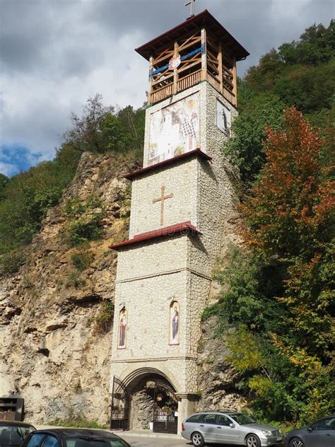 Mali Zvornik, Serbia, September 29, 2022 the Church of the Holy Cross, or Mali Ostrog, a Place ...