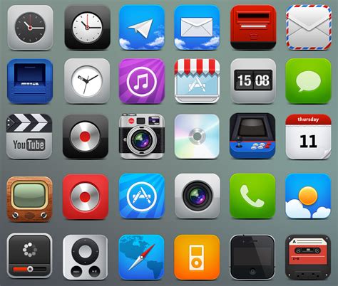 iPhone HD icons by fenixtx22 on DeviantArt