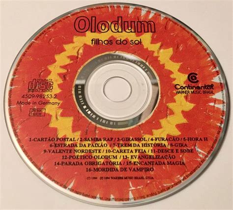 Cd Olodum Filhos Do Sol Colecionadores Discos V Rios T Tulos Em