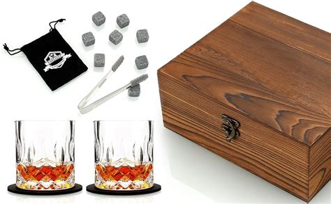 Regalos De Whisky Para Hombres Juego De Regalo De Piedras De Whisky Y