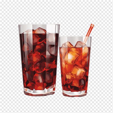 Soda Cola Lemonade Ice Glass Png Pngwing