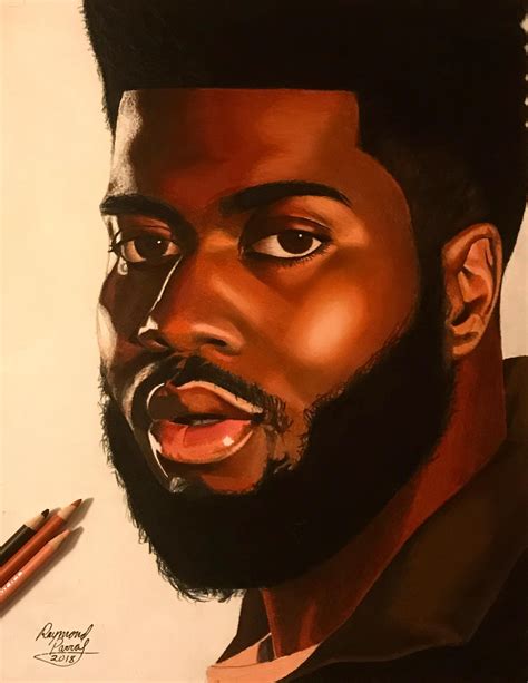 My Colored Pencil Drawing Of Khalid Book Art Drawings Portrait