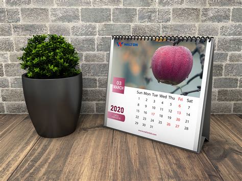 Table Calendar on Behance