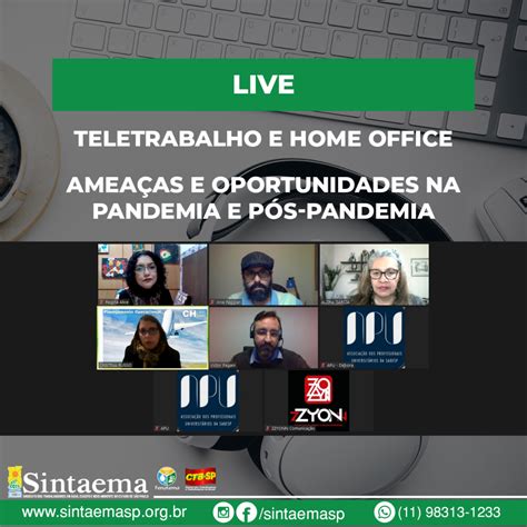 Live Teletrabalho e Home Office Ameaças e oportunidades na pandemia