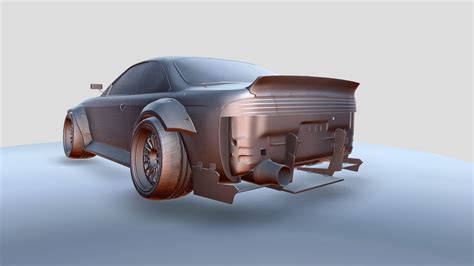 Nissan Silvia S14 Rocket Bunny 3D Model By Pavel Cherkasov