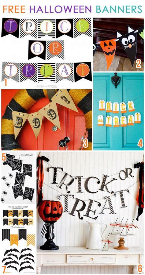 7 Free Printable Halloween Banners | Halloween banner, Printable ...