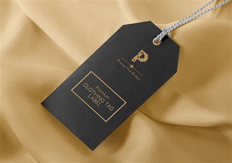 Free Clothing Tag Label Mockup :: Behance