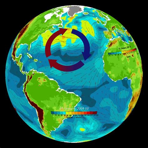 The Ocean Climate Connection Dataset Science On A Sphere