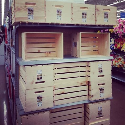 The #diy options are endless with these wooden crates! $8