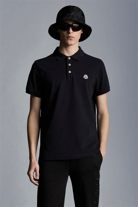 Black Logo Polo Shirt Polos T Shirts For Men Moncler Us