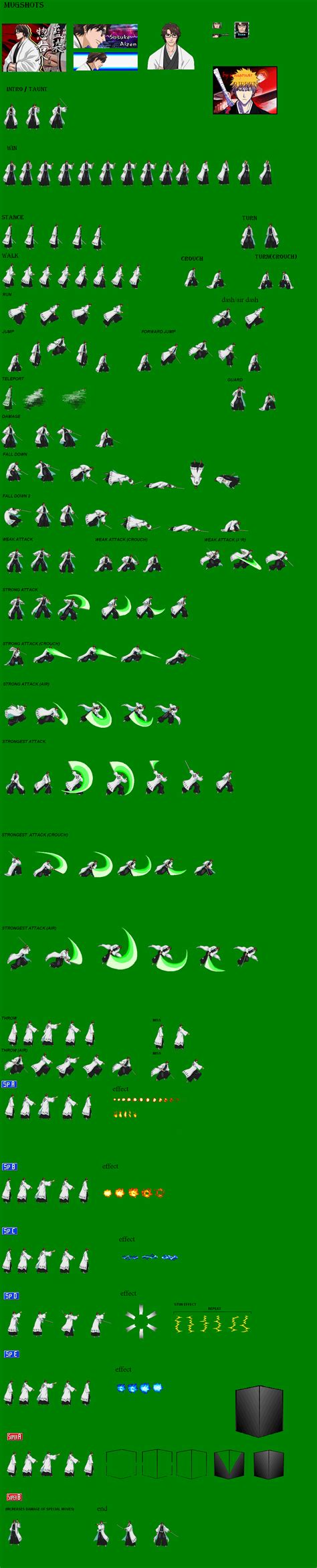 Sprite Database Sōsuke Aizen Sprite Sprite Database Cool