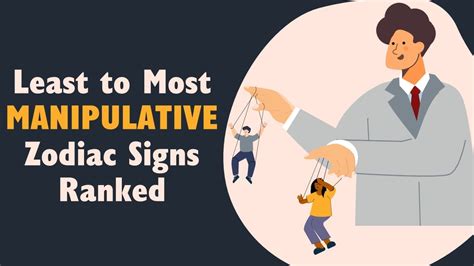 Least To Most Manipulative Zodiac Signs Ranked Youtube