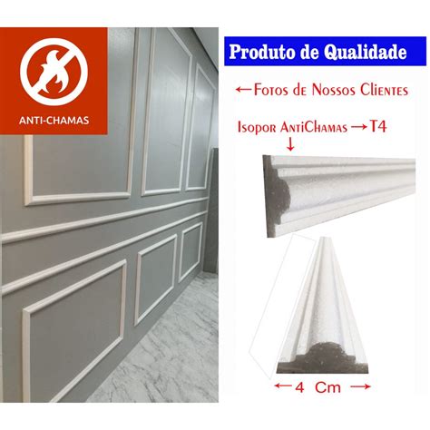 Boiserie De Isopor 10 Metros Roda Meio Shopee Brasil