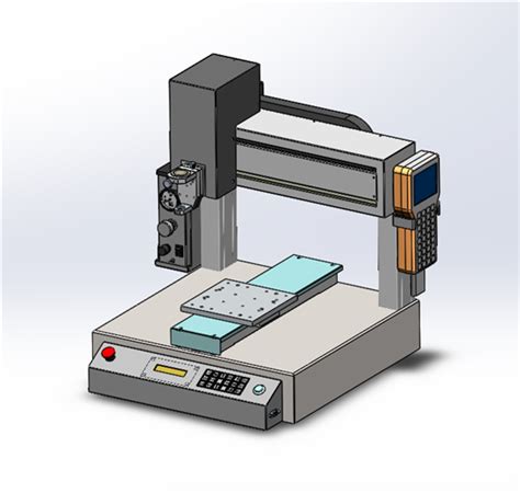 桌面式三轴点胶机3d模型下载三维模型solidworks模型 制造云 产品模型