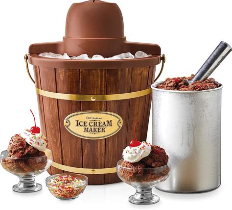 Nostalgia Electric Ice Cream Maker Old Fashioned Soft Serve Ice Cream