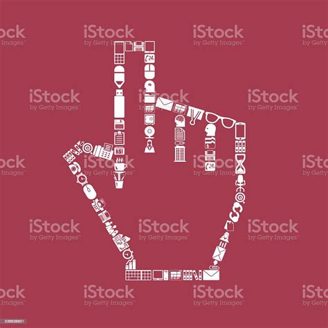 Hand Icon Stock Illustration Download Image Now Arranging Brochure