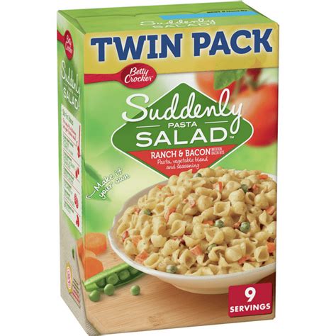 Betty Crocker Suddenly Pasta Salad Ranch And Bacon Dry Meals 2 Ct 15 Oz