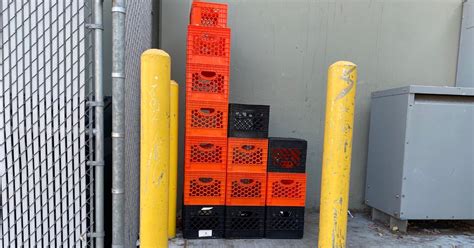 Milk Crate Challenge Leaves Local Punk With No Bookcase Bike Rack Bed